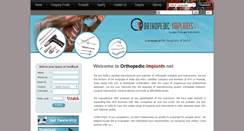 Desktop Screenshot of orthopedic-implants.net